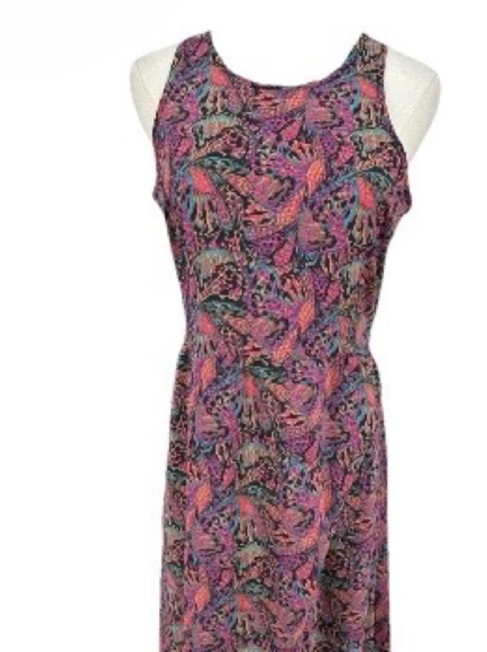 Toad&Co Floral Maxi Dress in Pink and Purple